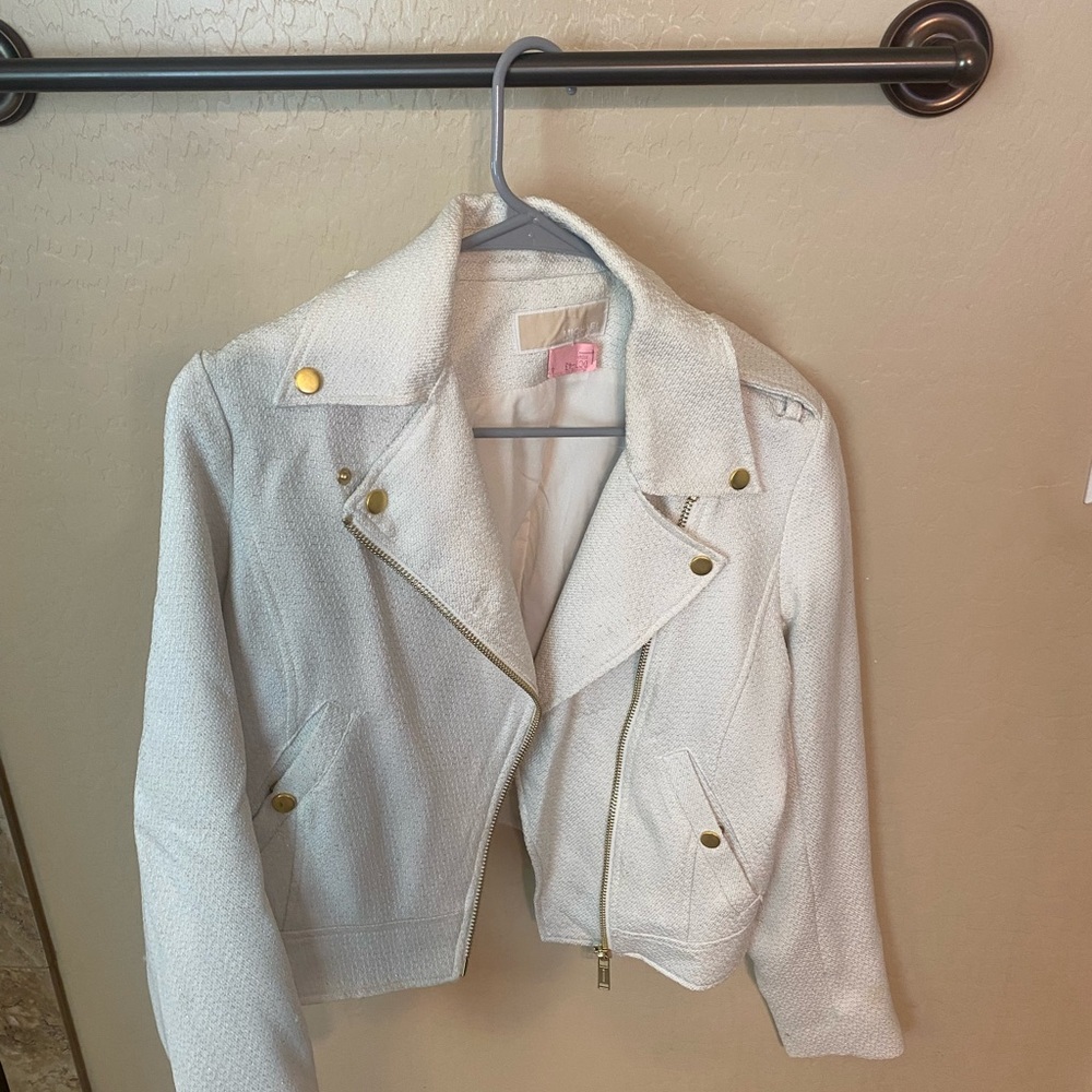 Michael Kors, Moto style jacket, worn once, size S